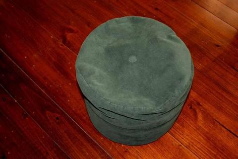 Dark green foot cushion/ foot rest