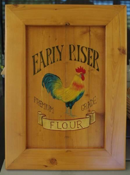ROOSTER FOLK ART PAINTING