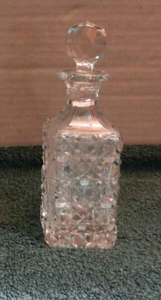 Square Glass Crystal Decanter Perfume Bottle