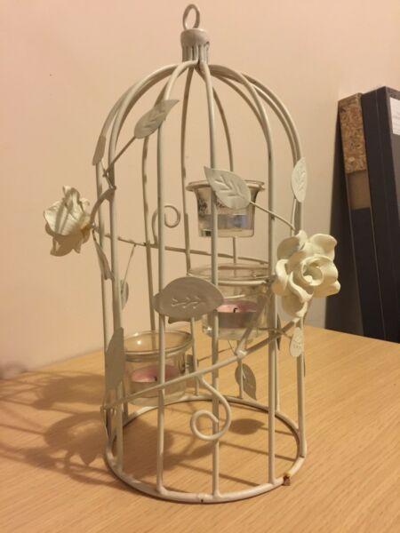 Candle holder bird cage
