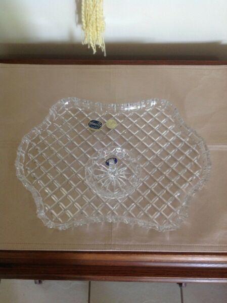 Bohemia Crystal Dressing Table Tray and ring stand