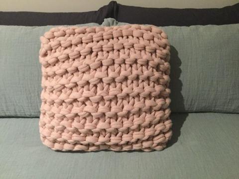 Adair's pink cushion