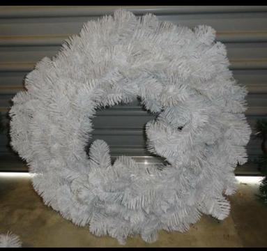 Christmas wreath white 24in/61cm Alberta spruce