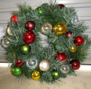 Christmas decorated wreath 55cm