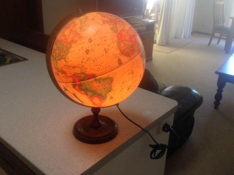 Illuminate globe of the world