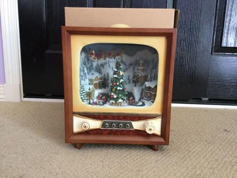 Vintage style Christmas tv