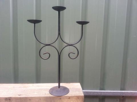 Black Wrought Candle Holder