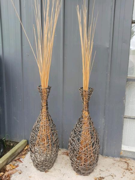 Decorative wicker baskets