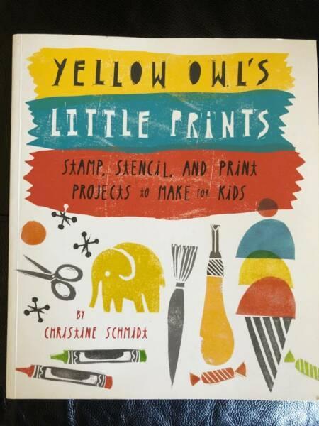 Brand New Yellow Owl's Little Prints Craft Book - Great for Xmas