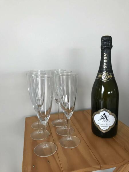 Perfect condition - complete wedding glassware set!