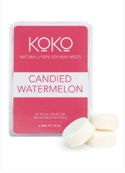 Candied Watermelon Koko 100% Soy Wax Melts, 85g 6 Melts