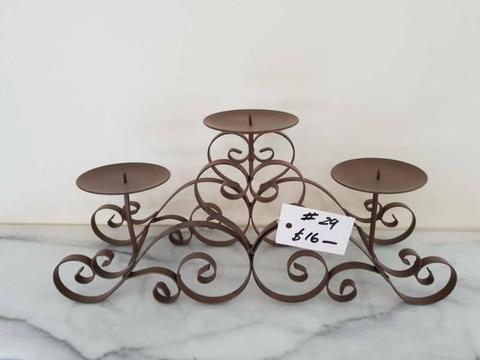 Metal Candle Holder ($16 ONO)