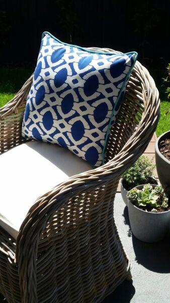 Brand New Blue Outdoor Cushions