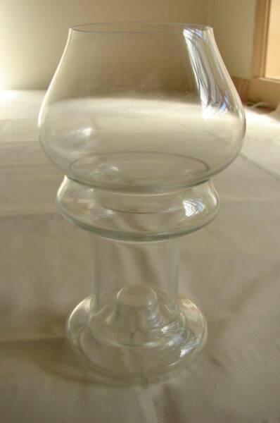 IKEA Mouth Blown Glass Candle Holder