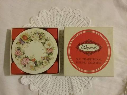 Drink Coasters,Victorian Floral,Home Decor,Dinning accessory