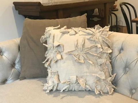 French linen cushions * 2 ($49 each) PRICE DROP
