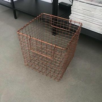 Rose Gold Wire Baskets