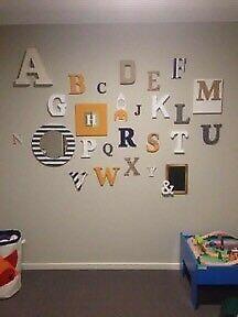 Kids alphabet wall decals