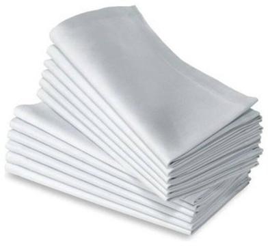 Brand New 170 White Cotton Table / Wedding Napkins
