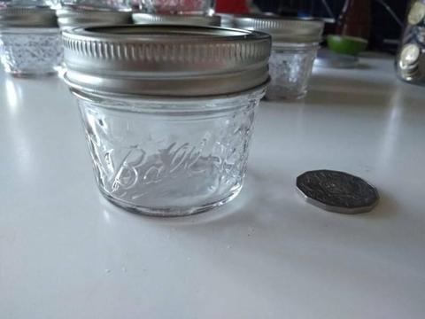 120ml glass spice jars - 37 with lids