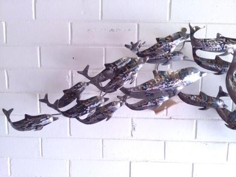 DOLPHIN HANDCRAFTED METAL WALL ART-6