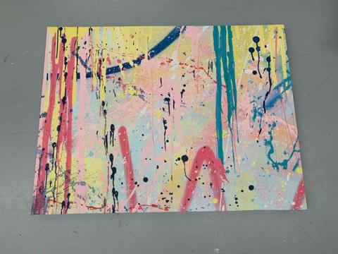 Brand new canvas spray paint print 85cm x 113cm