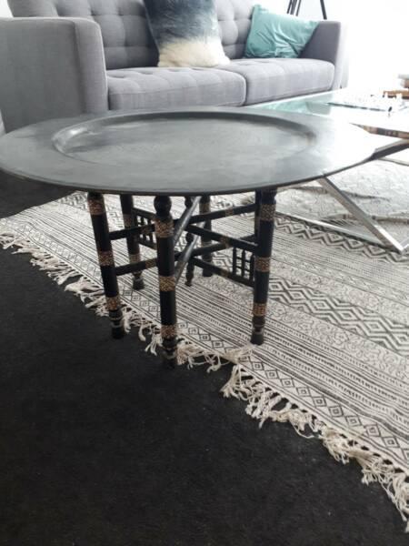 Original Moroccan middle eastern serving table or tray