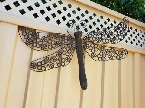 Dragonfly Metal Wall Art (only $10 ONO)