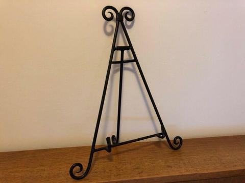 Vintage wrought iron book stand