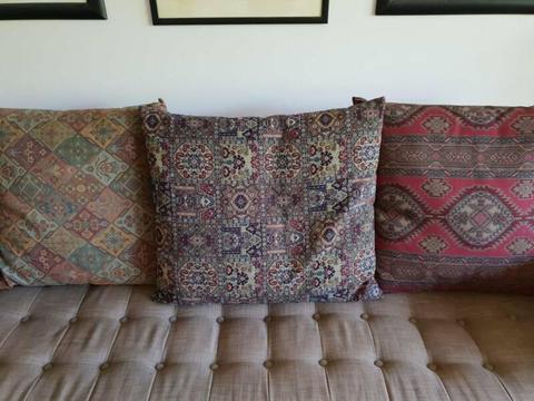3 Cushions / Bohemian / Ethnic / Country / Farmhouse approx. 60 t