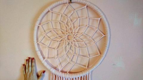 Extra Large Pink Dream Catcher