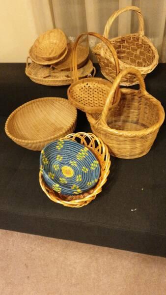Cane Baskets - $55 the lot