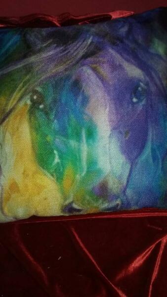 Beautiful horse art cushions . Perfect condition
