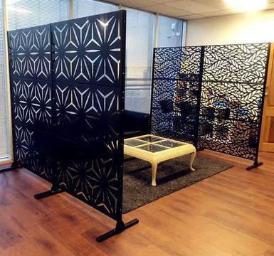 Powder Coated Privacy Screen/Partition Screen-Stars