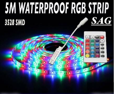 Waterproof 300 LEDS RGB 5M 3528 SMD LED Strip Light 12V IR