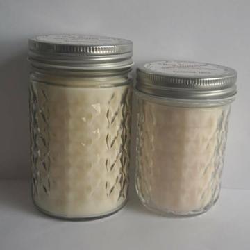 SCENTED Soy Candles In Quilted Australian Glass , P/U MORNINGTON