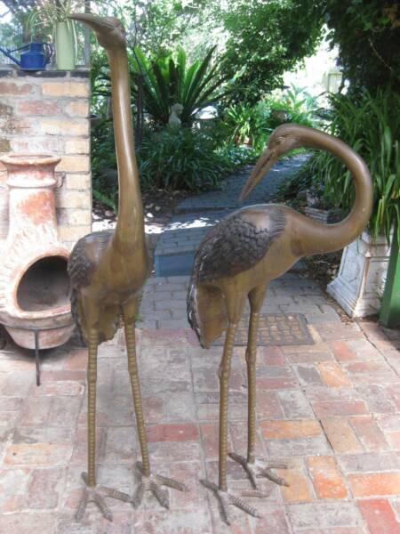 2 x Large Birds -Heavy (Excellent Condition) Indoors Or Courtyard