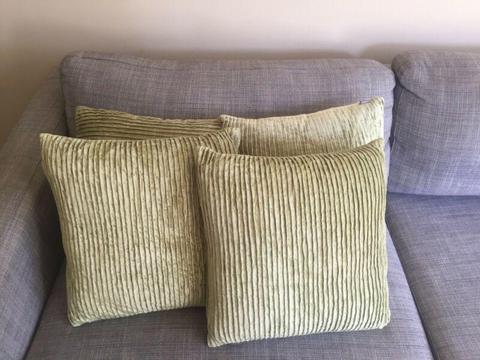 4 x Green Couch Cushions FREE