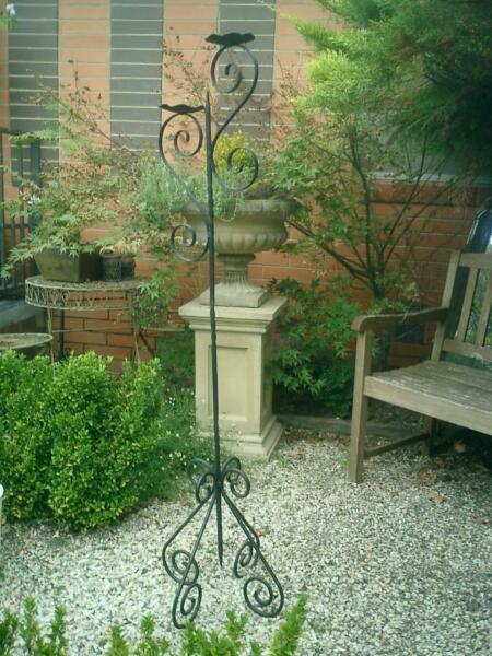 Vintage French Style Freestanding Wrought Iron Candelabra
