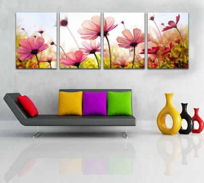 Modern Abstract Decorative Painting on tempering glass