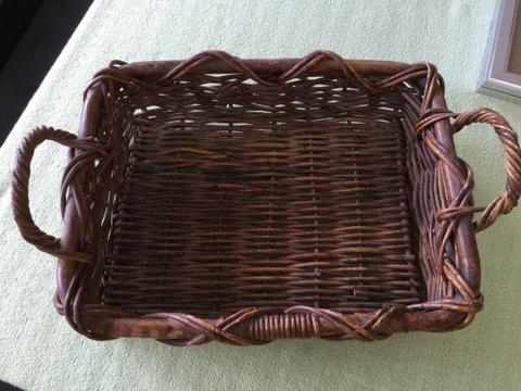 Wicker Basket Tray