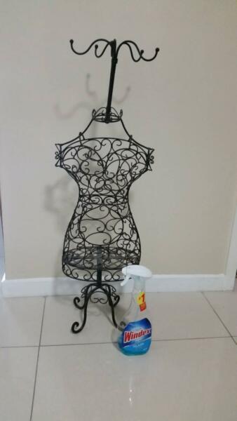 French bustier jewellery stand