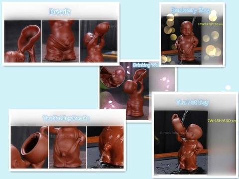 Free shipping-Pee boy pottery statue/sculpture/figurine ornament