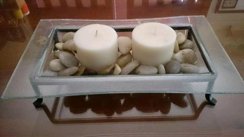 Table Centrepiece with New Candles