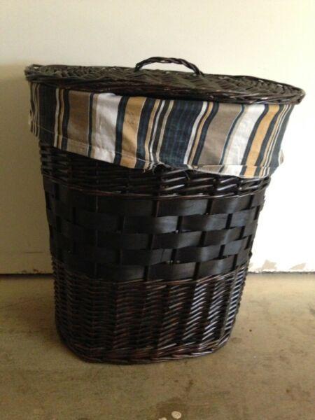ID# 286 - Cane Laundry Hamper/Basket