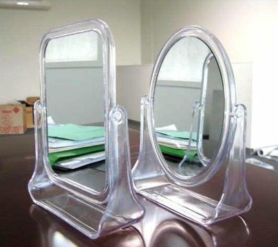 20 x Double Sided Table Mirrors / recatnglel and oval shapes