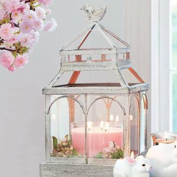 French Country Provincial Rustic Shabby Chic Glass Terrarium