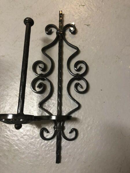 Wrought iron paper roll holder