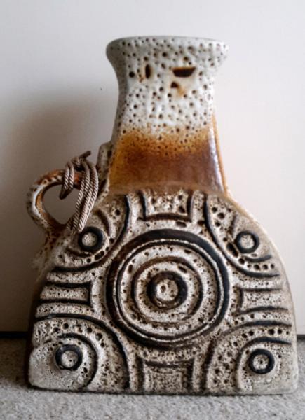 Fat Lava Glaze Floor Vase. Carstens Tönnishof W Germany