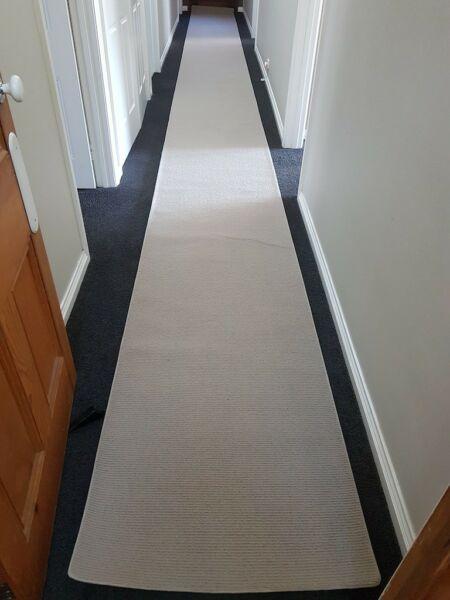 Carpet Hall Runner Rug Extra Long Wool Sisal Foam Back EXC